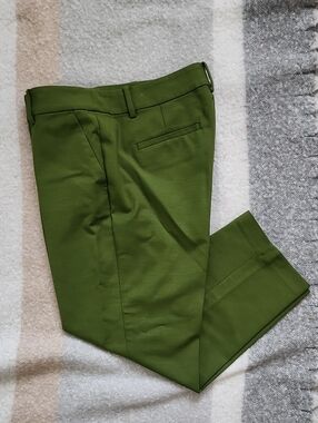 LOFT Olive Green Rivera Slim Stretch Chino Pants Petite 10P EUC Business Casual